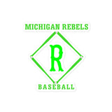 Michigan Rebels Baseball Bubble-free stickers