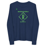 Michigan Rebels Baseball Youth long sleeve tee
