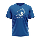 Blinn College Football Blue Tech Tee Customized