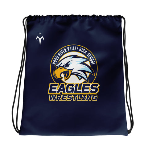 Hood River Valley High School Wrestling Drawstring bag