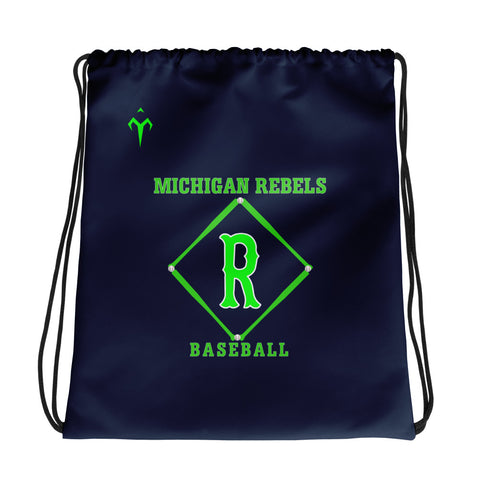 Michigan Rebels Baseball Drawstring bag
