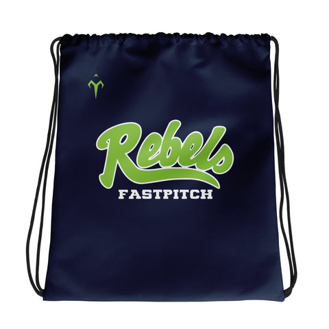 Michigan Rebels Softball Drawstring bag