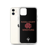 Russel County Warriors Wrestling Clear Case for iPhone®