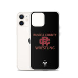 Russel County Warriors Wrestling Clear Case for iPhone®