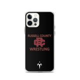 Russel County Warriors Wrestling Clear Case for iPhone®