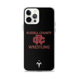 Russel County Warriors Wrestling Clear Case for iPhone®