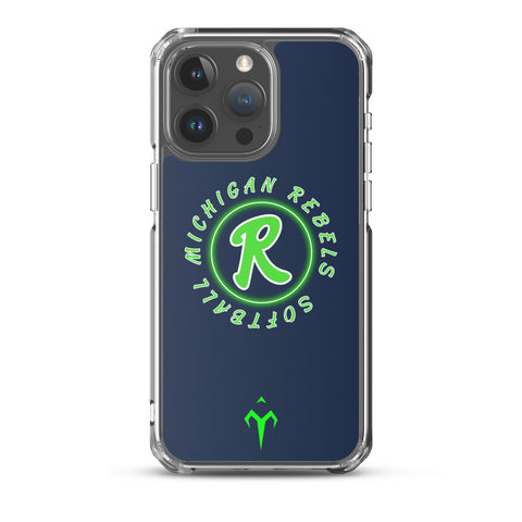 Michigan Rebels Softball Clear Case for iPhone®