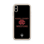 Russel County Warriors Wrestling Clear Case for iPhone®