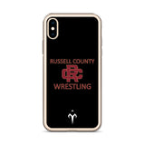 Russel County Warriors Wrestling Clear Case for iPhone®