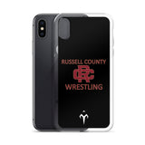 Russel County Warriors Wrestling Clear Case for iPhone®