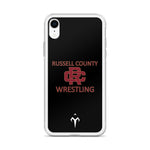 Russel County Warriors Wrestling Clear Case for iPhone®