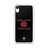 Russel County Warriors Wrestling Clear Case for iPhone®