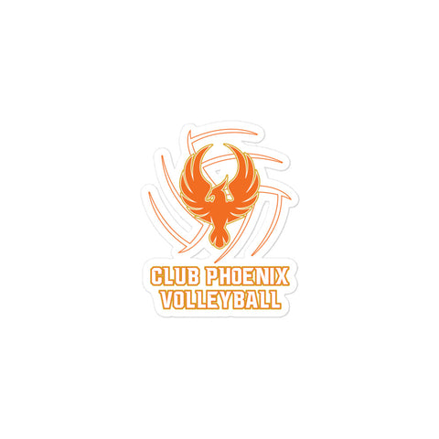 Club Phoenix Volleyball Bubble-free stickers