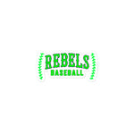 Michigan Rebels Baseball Bubble-free stickers