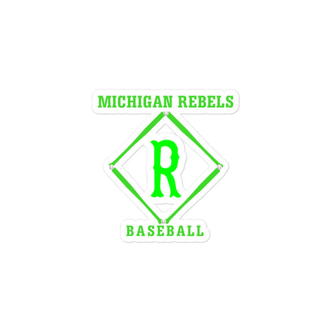 Michigan Rebels Baseball Bubble-free stickers