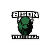 Bison Football Bubble-free stickers