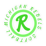 Michigan Rebels Softball Bubble-free stickers