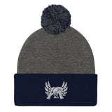 Auburn Riverside High School Wrestling Pom-Pom Beanie