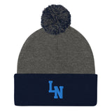 Loy Norrix Knights Baseball Pom-Pom Beanie