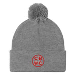 Carolina Beach Wrestling Club Pom-Pom Beanie