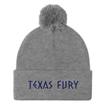 Texas Fury Pom-Pom Beanie