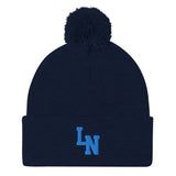 Loy Norrix Knights Baseball Pom-Pom Beanie