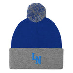 Loy Norrix Knights Baseball Pom-Pom Beanie