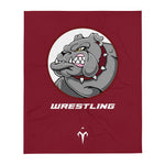 San Jose Wrestling Bulldogs Throw Blanket