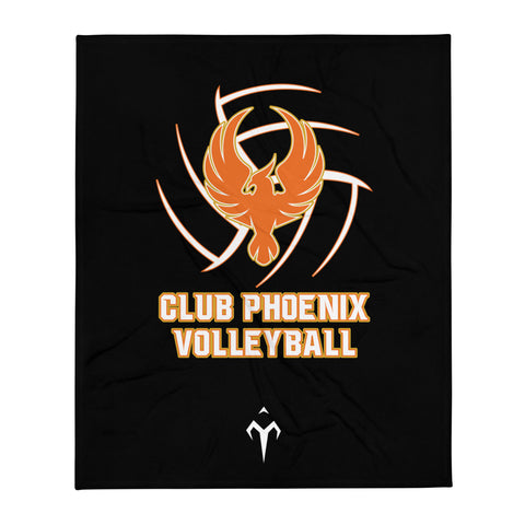 Club Phoenix Volleyball Throw Blanket