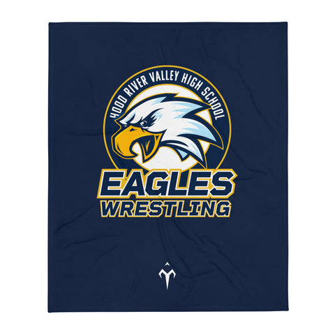 Hood River Valley High School Wrestling Throw Blanket