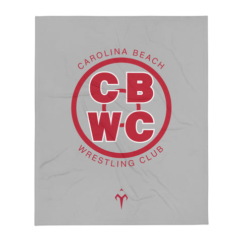 Carolina Beach Wrestling Club Throw Blanket