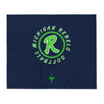 Michigan Rebels Softball Throw Blanket