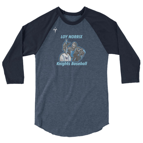 Loy Norrix Knights Baseball 3/4 sleeve raglan shirt