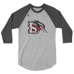 Lark Track and Field 3/4 sleeve raglan shirt