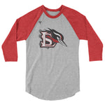 Lark Track and Field 3/4 sleeve raglan shirt