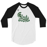 Auburn High Swim & Dive 3/4 sleeve raglan shirt