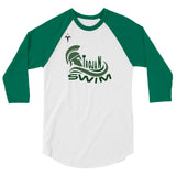 Auburn High Swim & Dive 3/4 sleeve raglan shirt