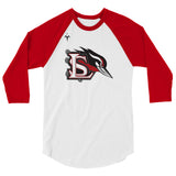 Lark Track and Field 3/4 sleeve raglan shirt