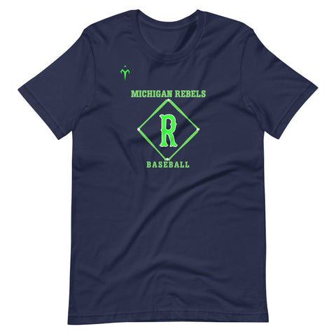 Michigan Rebels Baseball Unisex t-shirt