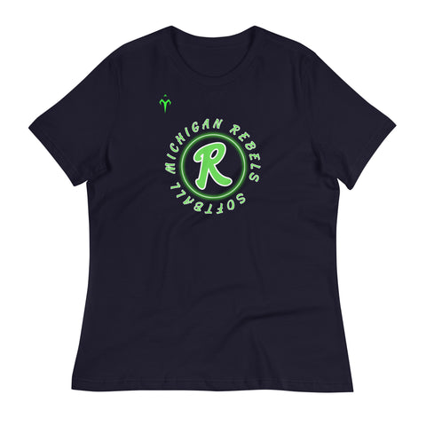 Michigan Rebels Softball Women's Relaxed T-Shirt