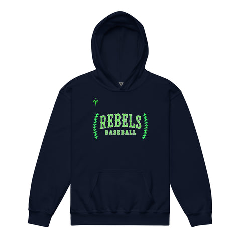 Michigan Rebels Baseball Youth heavy blend hoodie
