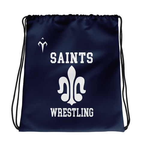 Saints Wrestling Drawstring bag