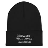 Midwest Warhawks Lacrosse Cuffed Beanie