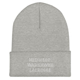 Midwest Warhawks Lacrosse Cuffed Beanie
