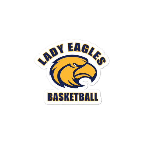 Lady Eagles Basketball Bubble-free stickers
