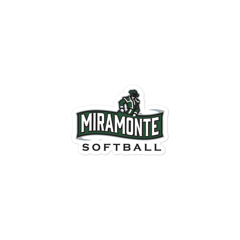 Miramonte Softball Bubble-free stickers