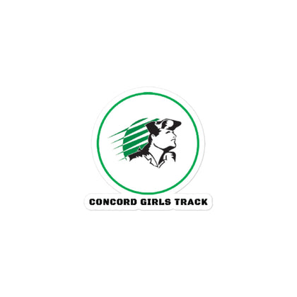 Concord Girls Track Bubble-free stickers