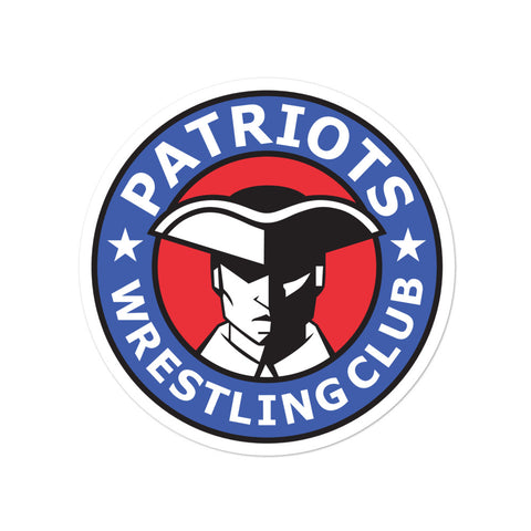 Patriots Wrestling Club Bubble-free stickers