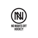 No Nights Off Hockey Bubble-free stickers