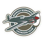 Midwest Warhawks Lacrosse Bubble-free stickers